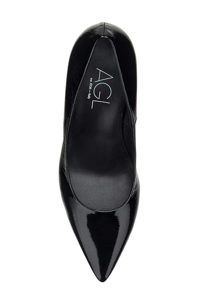 Shop Agl Attilio Giusti Leombruni Isolde Pointed Toe Pump In Nero Patent