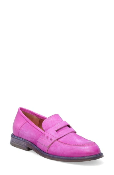 A.s.98 Vern Penny Loafer In Fuchsia