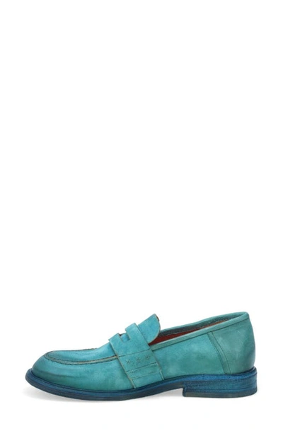 Shop A.s.98 Vern Penny Loafer In Emerald