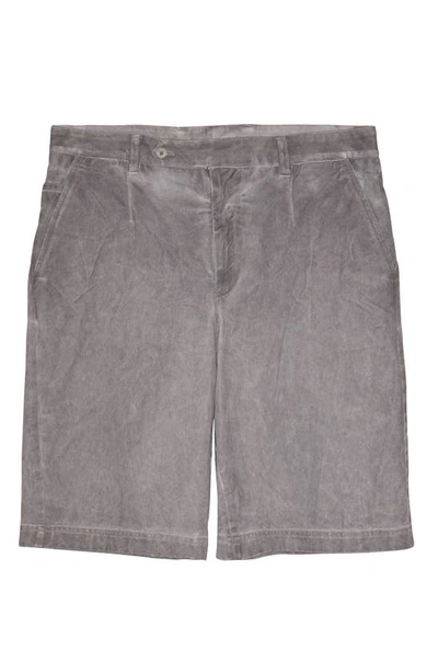 Shop Dolce & Gabbana Garment Dye Cotton Twill Shorts In Light Brown