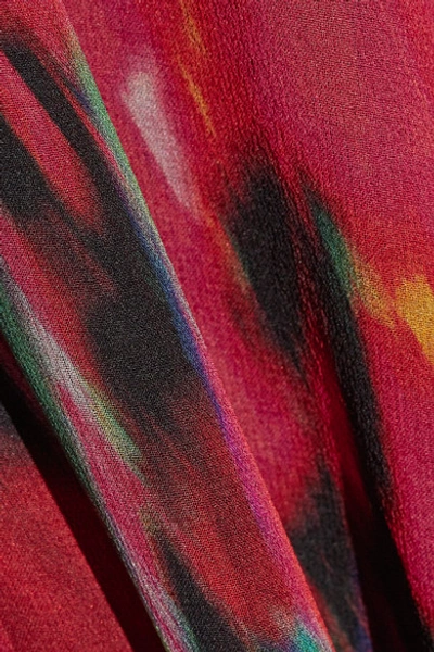 Shop Jason Wu Printed Silk-chiffon Top