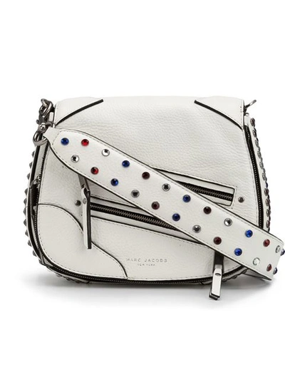 Marc Jacobs 'small P.y.t.' Leather Saddle Crossbody Bag In Starwht