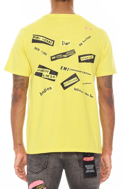 Shop Cult Of Individuality Sex Pistols Graphic Tee In Yellow