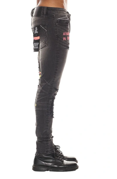 Cult Of Individuality Punk Sex Pistols Distressed Rigid Super Skinny Jeans In Bollocks
