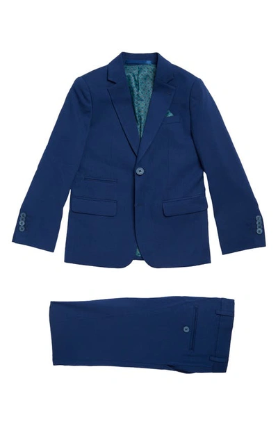 Shop Isaac Mizrahi New York Kids' Slim Fit 2-piece Suit In Cobalt