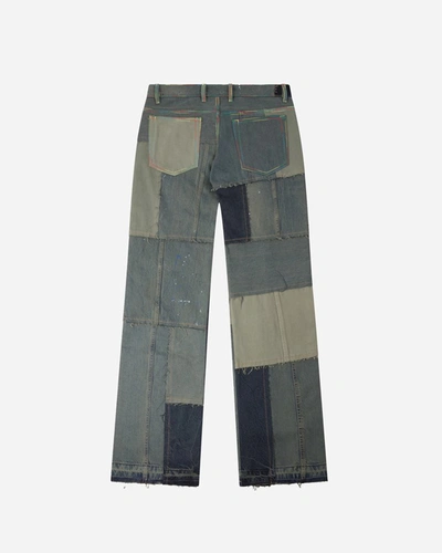 Shop (d)ivision Upcycled Low Waist Jeans In Green