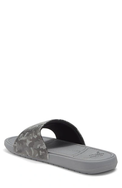 Shop Puma Cool Cat 2.0 Camo Slide Sandal In Black-asphalt-gray-quiet Shade