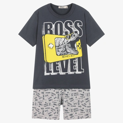 Shop Everything Must Change Boys Grey Cotton Short Pyjamas