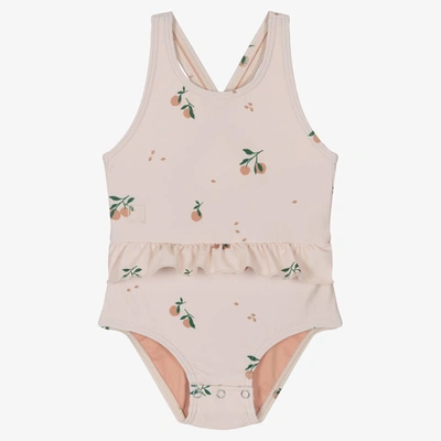 Shop Liewood Baby Girls Pink Amina Swimsuit (upf40+)