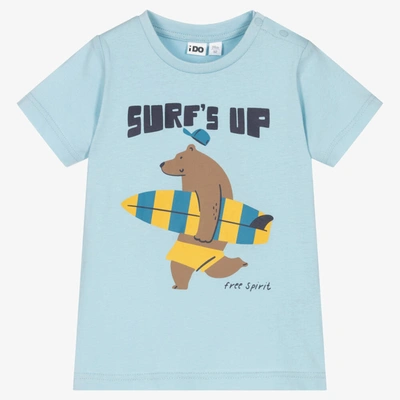 Shop Ido Baby Boys Blue Cotton Surf T-shirt