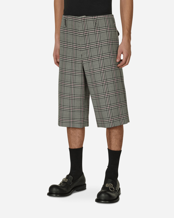 Comme Des Garçons Homme Plus graphic-print wool shorts - Pink