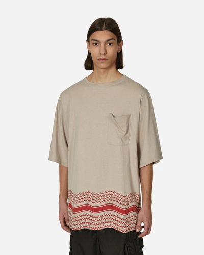 Shop Undercoverism Oversized Shemag T-shirt In Beige