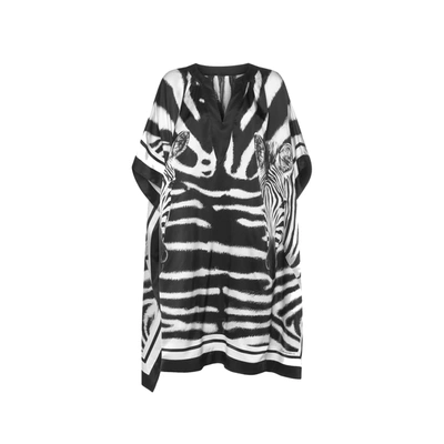 Shop Dolce & Gabbana Silk Kaftan In Black