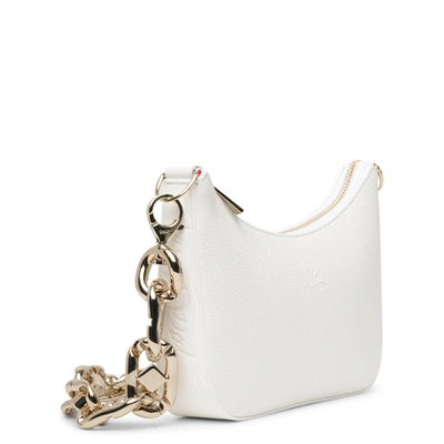 Shop Christian Louboutin Loubila Chain White Mini Shoulder Bag