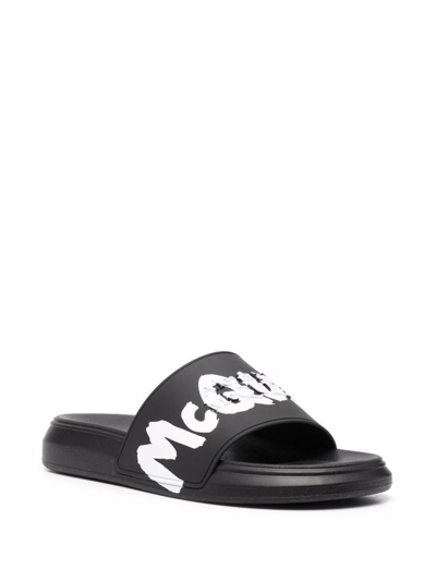 Shop Alexander Mcqueen Sandals In Black