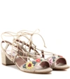 TABITHA SIMMONS Lori Meadow embroidered sandals
