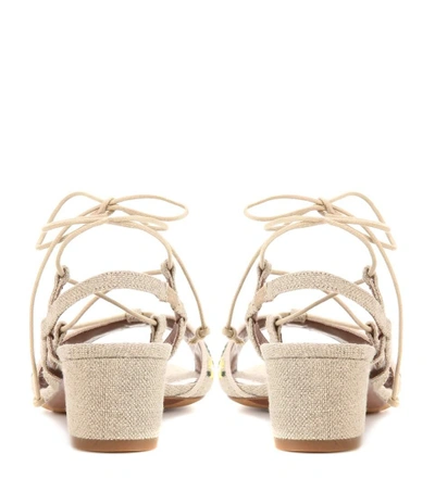 Shop Tabitha Simmons Lori Meadow Embroidered Sandals In Eatural Multi