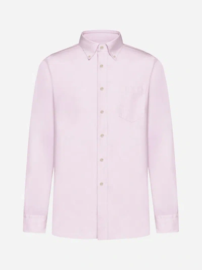 Shop D4.0 Oxford Cotton Shirt In Pink