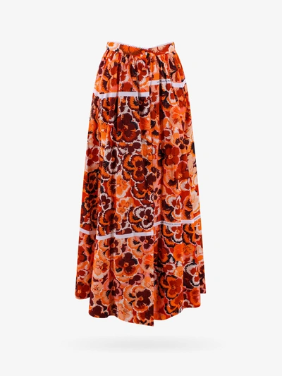 Shop Vivetta Skirt In Orange