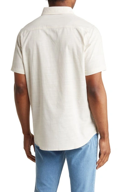 Shop Union Lennox Short Sleeve Button-up Shirt In Sand