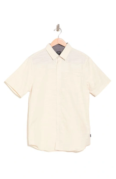 Shop Union Lennox Short Sleeve Button-up Shirt In Sand