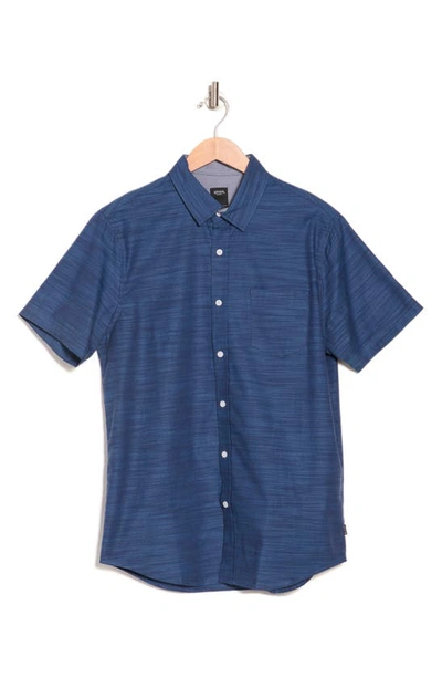 Shop Union Lennox Short Sleeve Button-up Shirt In Alkaline