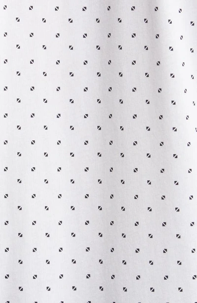 Hugo Boss Roan Slim Fit Geo Stretch Nylon Button-up Shirt In White
