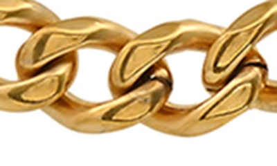 Hmy Jewelry Chain Necklace In 18k Yellow Gold Plated Steel