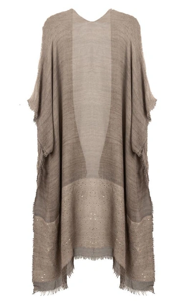 Saachi Raven Lenox Topper In Taupe