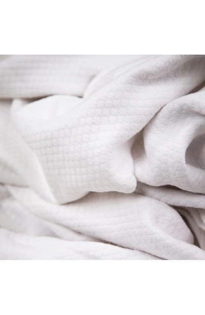 Southshore Fine Linens Milton Cotton Luxury Blanket In White
