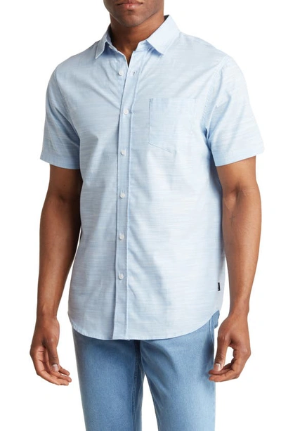 Shop Union Lennox Short Sleeve Button-up Shirt In Hamptons