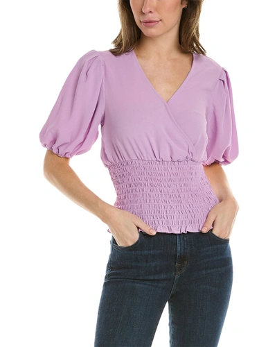 Shop 1.state Smocked Waist Top In Purple