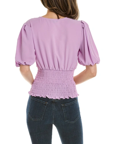 Shop 1.state Smocked Waist Top In Purple