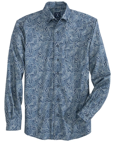 Shop Johnnie-o Rand Woven Shirt In Blue