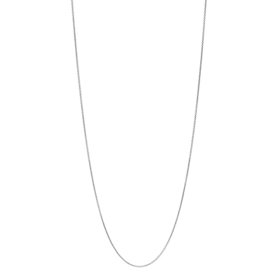 Shop Fossil Women's Vintage Iconic Oh So Charming Silver Stainless Steel Chain Necklace, Jf03590040