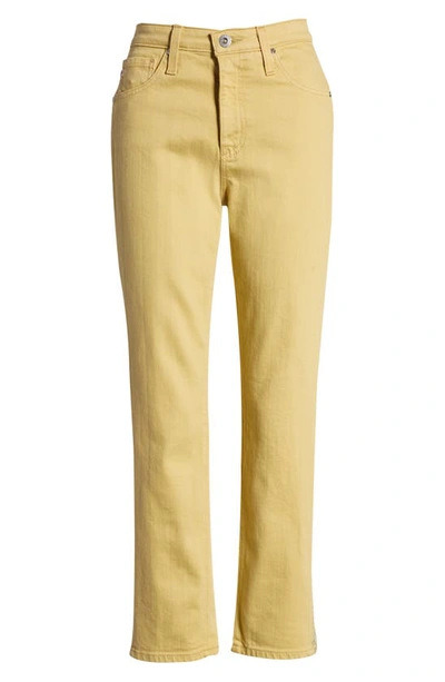 Ag Isabelle Side Panel Ankle Skinny Jeans In Fresh Sand