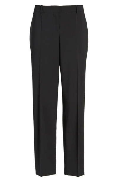 Shop Hugo Boss Tiluna Slim Stretch Wool Suit Trousers In Black