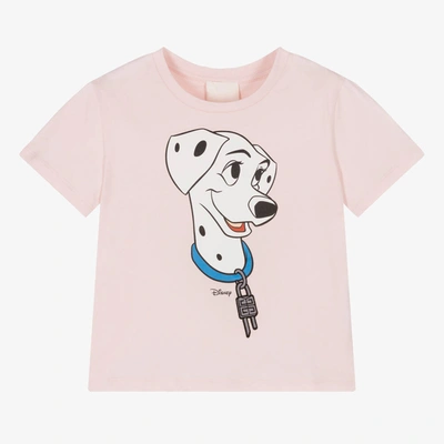 Shop Givenchy Girls Pink Disney Dalmatian T-shirt
