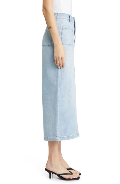 Shop Frame Slit Denim Skirt In Natoma Clean