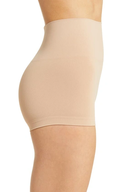 Shop Spanx Everyday Shaping Boyshorts In Toasted Oatmeal