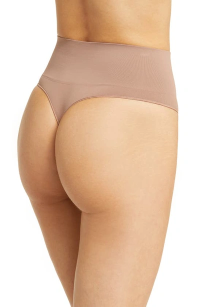 Spanx Everyday Shaping Thong In Cafe Au Lait