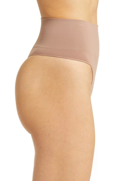 Spanx Everyday Shaping Thong In Cafe Au Lait