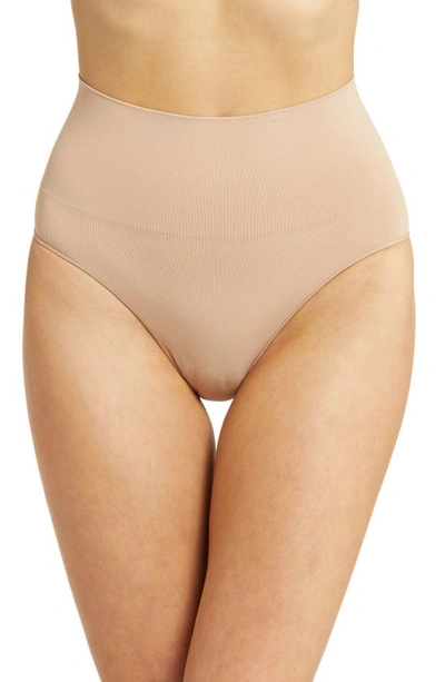 Shop Spanx Everyday Shaping Briefs In Toasted Oatmeal