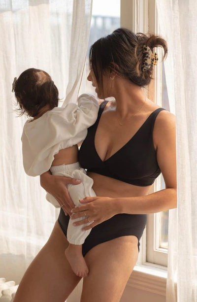Shop Bravado Designs Ballet Everyday Maternity/nursing Bralette In Black