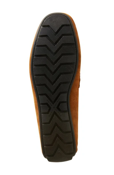 Bruno Magli Xane Mens Leather Slip On Driving Moccasins In Cognac Suede