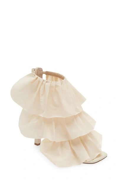 Shop Cecelia New York Vinning Tiered Ruffle Sandal In Taupe