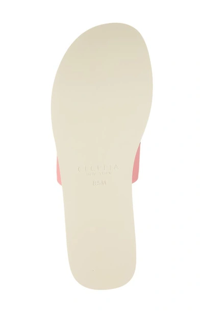 Shop Cecelia New York King Platform Slide Sandal In Salmon Multi