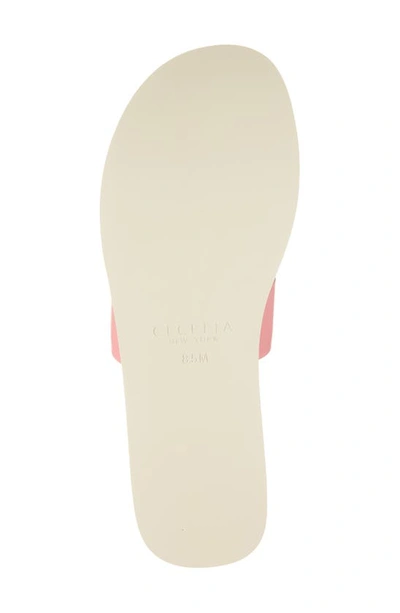 Cecelia New York King Platform Slide Sandal In Salmon Multi