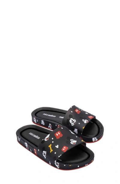 Melissa Kids' Disney® Mickey Mouse & Friends Beach Slide Sandal In Black |  ModeSens