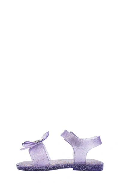 Shop Melissa Kids' Mini Mar Sandal In Lilac Glitter